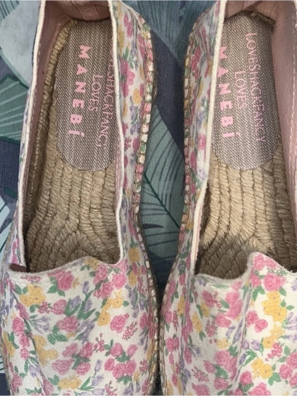 LoveShackFancy x Manebi Fruity Punch Floral  Espadrilles Cottagecore Dream